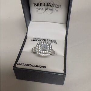 14k gold sterling silver ring